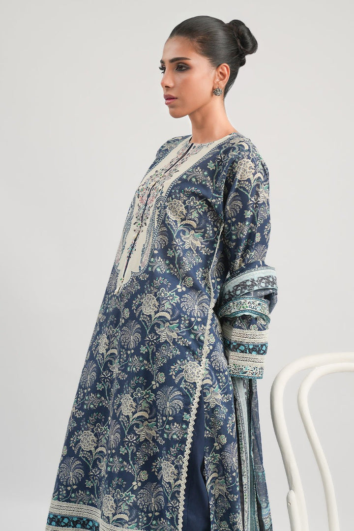 3 Pc Printed Lawn Unstitched - Prime Point Store