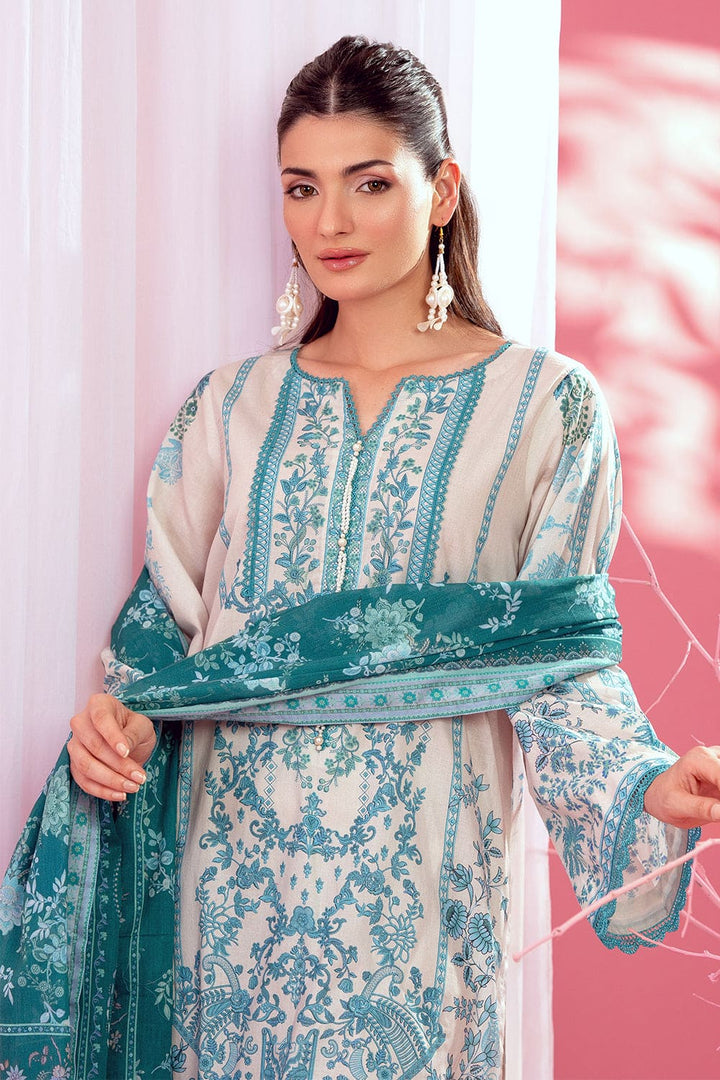 3 Pc Printed Lawn Unstitched - Prime Point Store