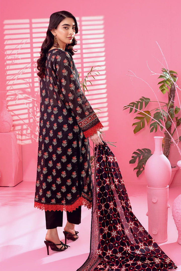 3 Pc Printed Lawn Unstitched - Prime Point Store