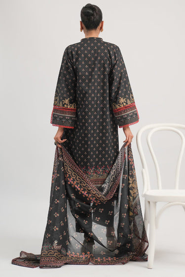 3 Pc Printed Lawn Unstitched - Prime Point Store