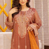 3 Pc Red Dyed Embroidered Stitched Suit - Prime Point Store