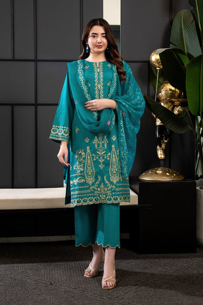 3 Piece - Embroidered Lawn Suit - Prime Point Store