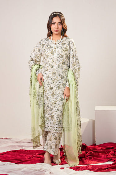 3 Piece - Embroidered Lawn Suit - Prime Point Store