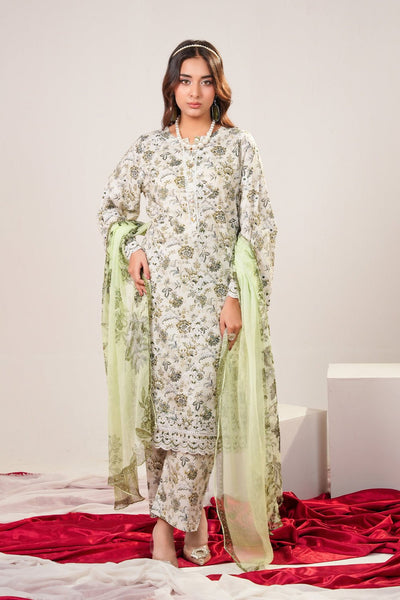 3 Piece - Embroidered Lawn Suit - Prime Point Store