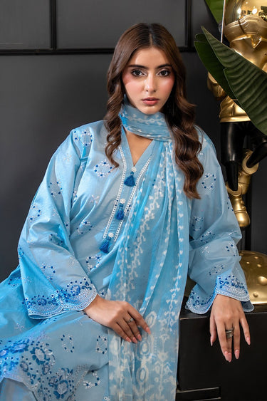 3 Piece - Embroidered Lawn Suit - Prime Point Store