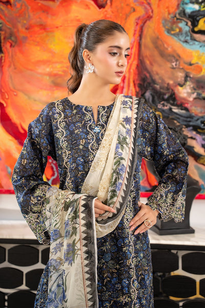 3 Piece - Embroidered Lawn Suit - Prime Point Store