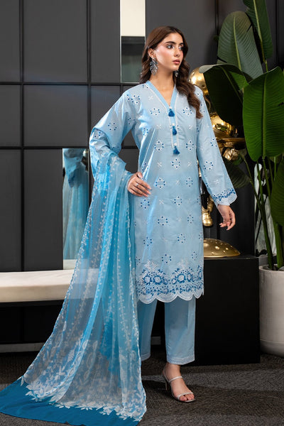 3 Piece - Embroidered Lawn Suit - Prime Point Store