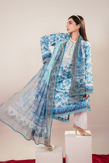 3 Piece - Embroidered Lawn Suit - Prime Point Store