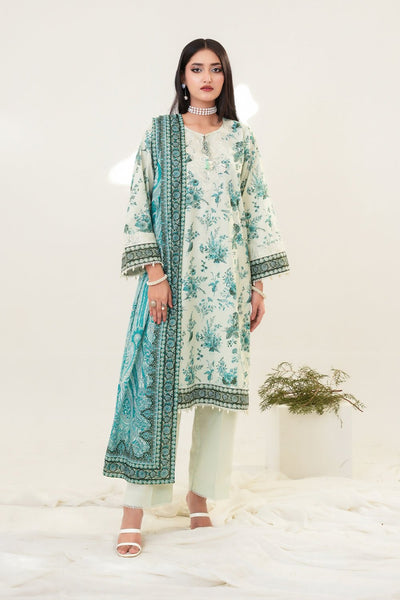 3 Piece - Embroidered Lawn Suit - Prime Point Store