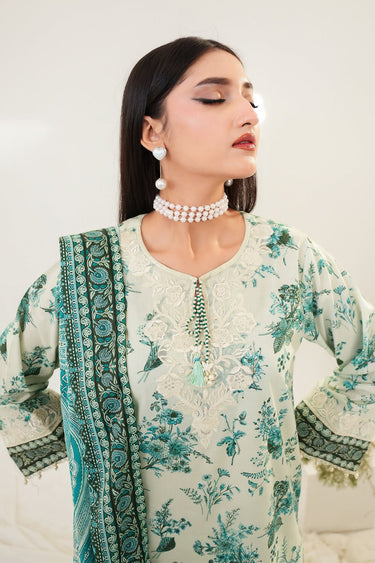 3 Piece - Embroidered Lawn Suit - Prime Point Store