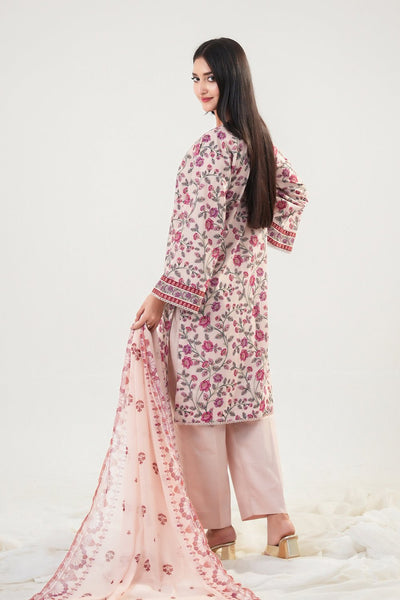3 Piece - Embroidered Lawn Suit - Prime Point Store