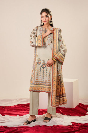 3 Piece - Printed Lawn Suit - Prime Point Store