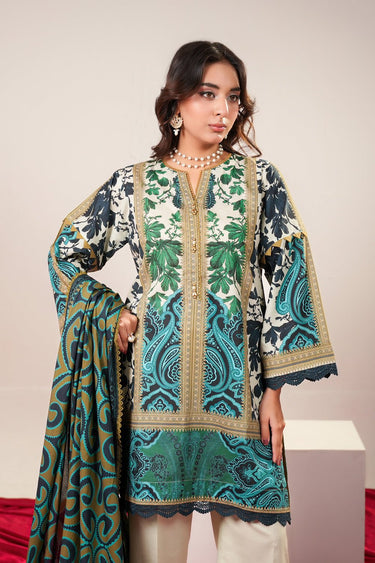 3 Piece - Printed Lawn Suit - Prime Point Store