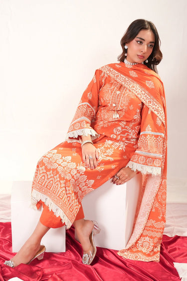 3 Piece - Printed Lawn Suit - Prime Point Store