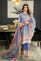 3 Piece - Printed Silk Suit - Prime Point Store