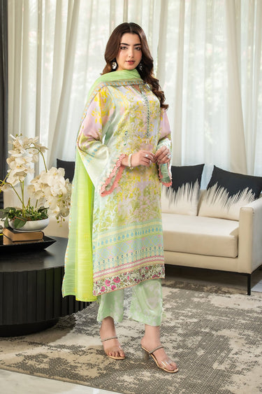 3 Piece - Printed Silk Suit - Prime Point Store