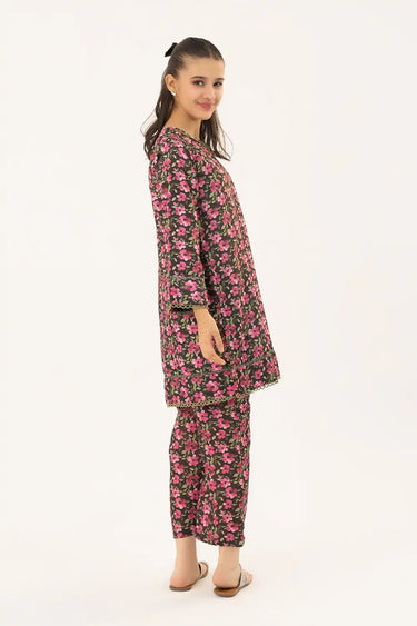 2 Piece - Printed Texture Suit