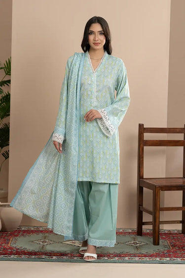 3 Piece - Printed Lawn Suit