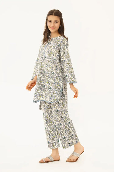 2 Piece - Printed Cotton Lawn Suit