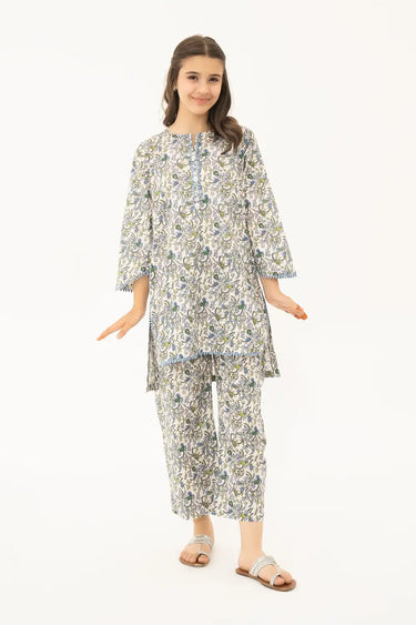 2 Piece - Printed Cotton Lawn Suit