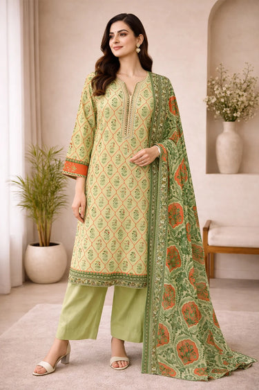 3 Piece - Printed Lawn Suit