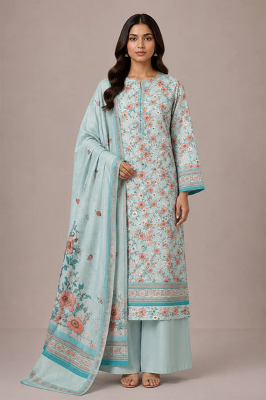 3 PIECE - PRINTED CAMBRIC SUIT