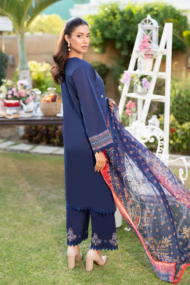 3 Piece - Embroidered Cambric Suit