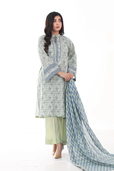 3 Piece - Printed Lawn Suit