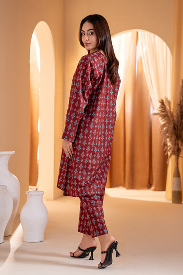 2 Piece - Printed Cotton Lawn Suit