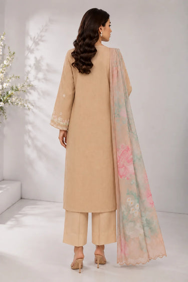 3 PIECE - EMBROIDERED CAMBRIC SUIT