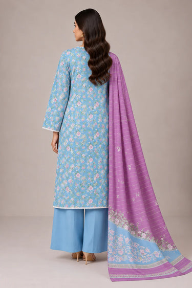 3 PIECE - EMBROIDERED CAMBRIC SUIT