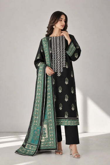 3 PIECE - EMBROIDERED CAMBRIC SUIT