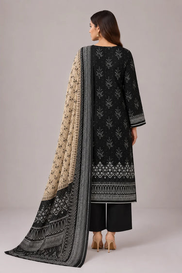 3 PIECE - EMBROIDERED CAMBRIC SUIT