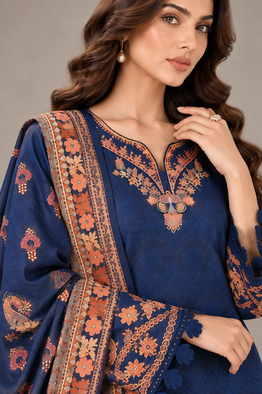3 PIECE - EMBROIDERED JACQUARD SUIT
