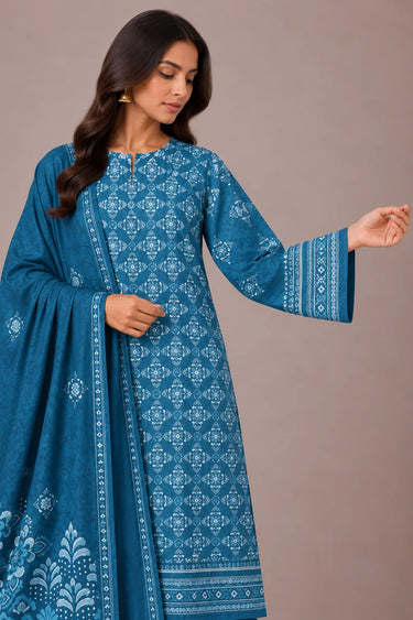 3 PIECE - PRINTED CAMBRIC SUIT
