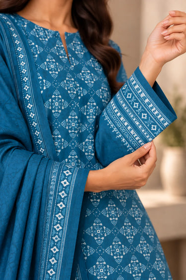 3 PIECE - PRINTED CAMBRIC SUIT
