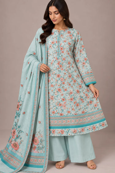 3 PIECE - PRINTED CAMBRIC SUIT