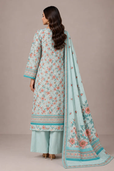 3 PIECE - PRINTED CAMBRIC SUIT