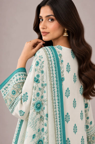 3 PIECE - PRINTED CAMBRIC SUIT