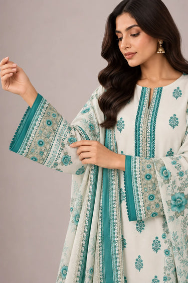 3 PIECE - PRINTED CAMBRIC SUIT