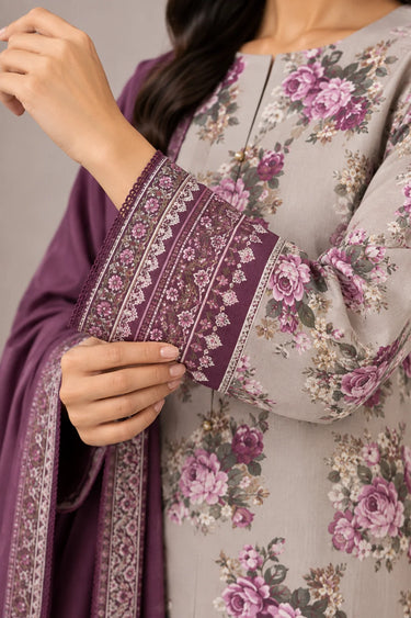 3 PIECE - PRINTED CAMBRIC SUIT