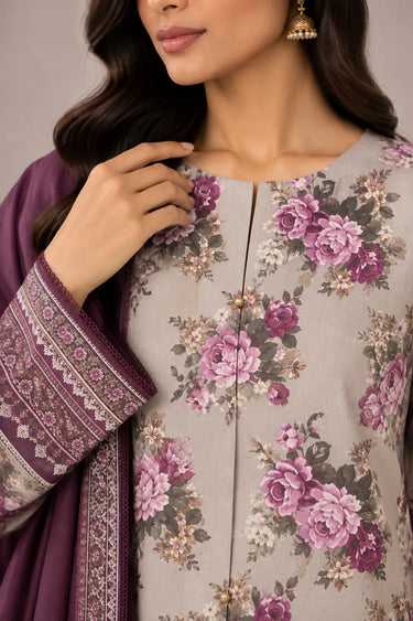 3 PIECE - PRINTED CAMBRIC SUIT