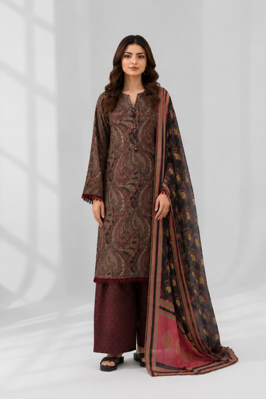 3 Piece - Printed Lawn Suit
