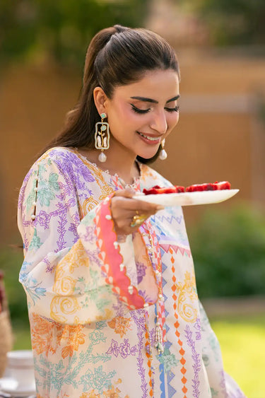 2 Piece - Printed Arabic Lawn Suit