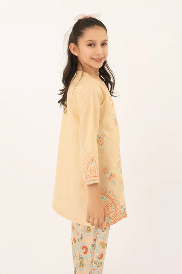 2 Piece - Embroidered Texture Suit