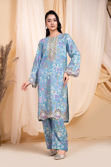 2 Piece - Embroidered Cotton Lawn Suit