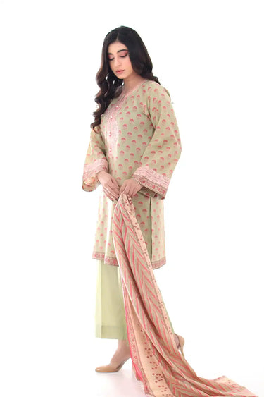 3 Piece - Embroidered Lawn Suit