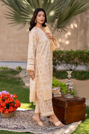 3 Piece - Printed Printkari Suit