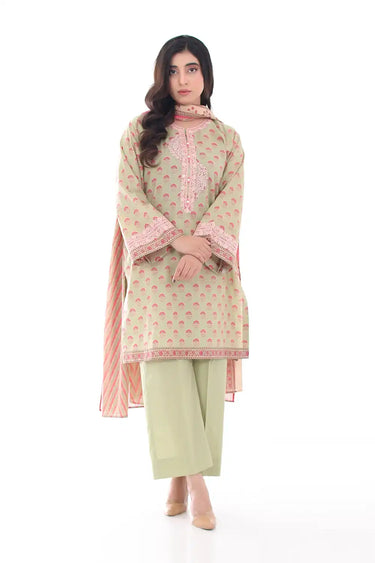 3 Piece - Embroidered Lawn Suit
