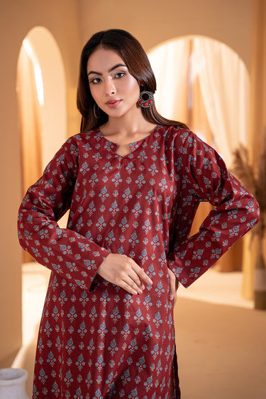 2 Piece - Printed Cotton Lawn Suit